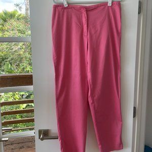 Trouser Etc. Pink‎ Straight Leg Casual Summer  Pants, Size 14